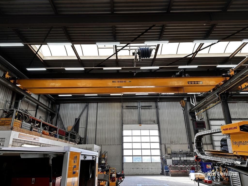 crane atas kepala Bovenloopkraan dubbelligger 10.000kg Demag